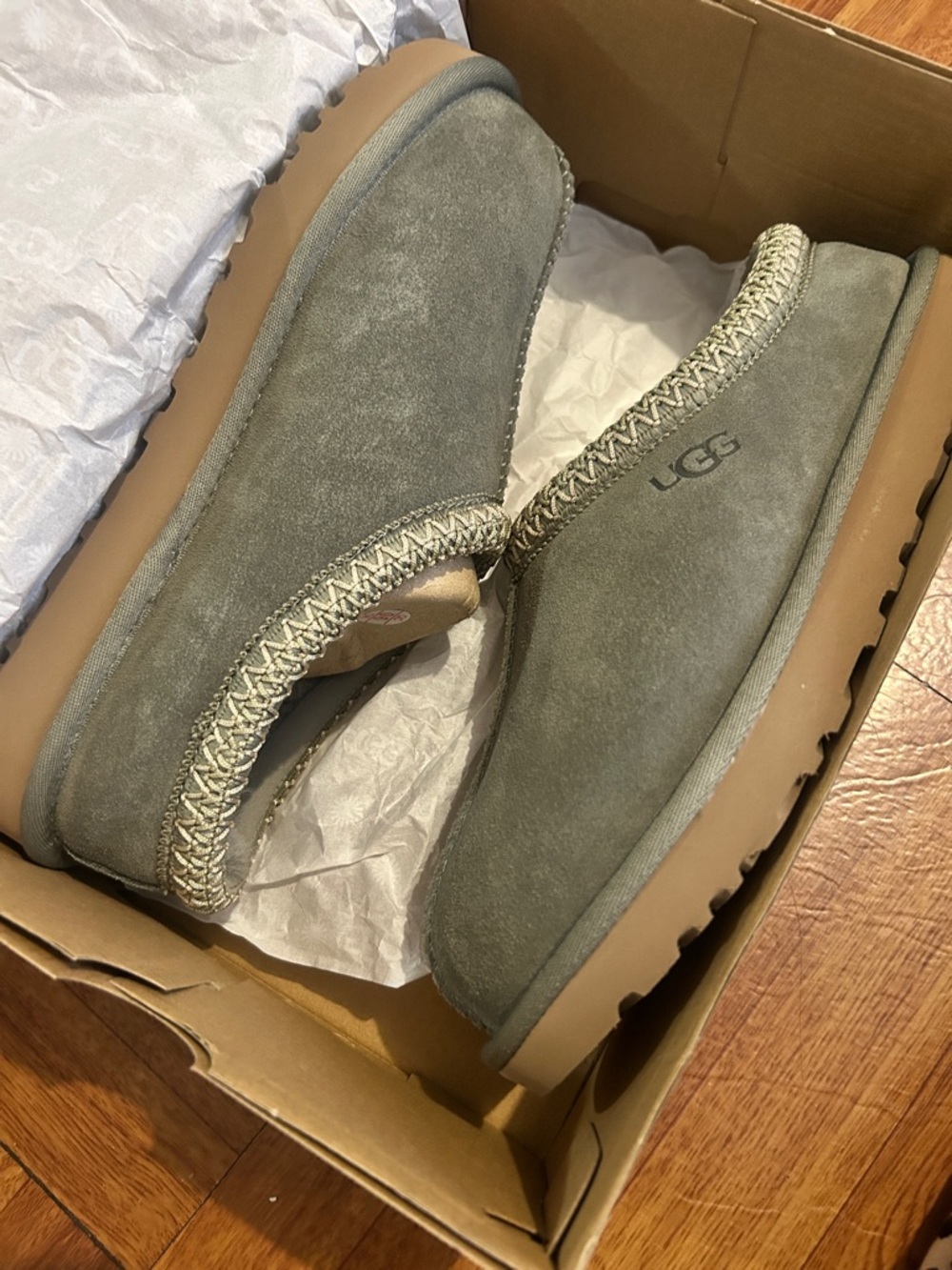 UGG Tasman II Slip-On Suede Mule in Brown